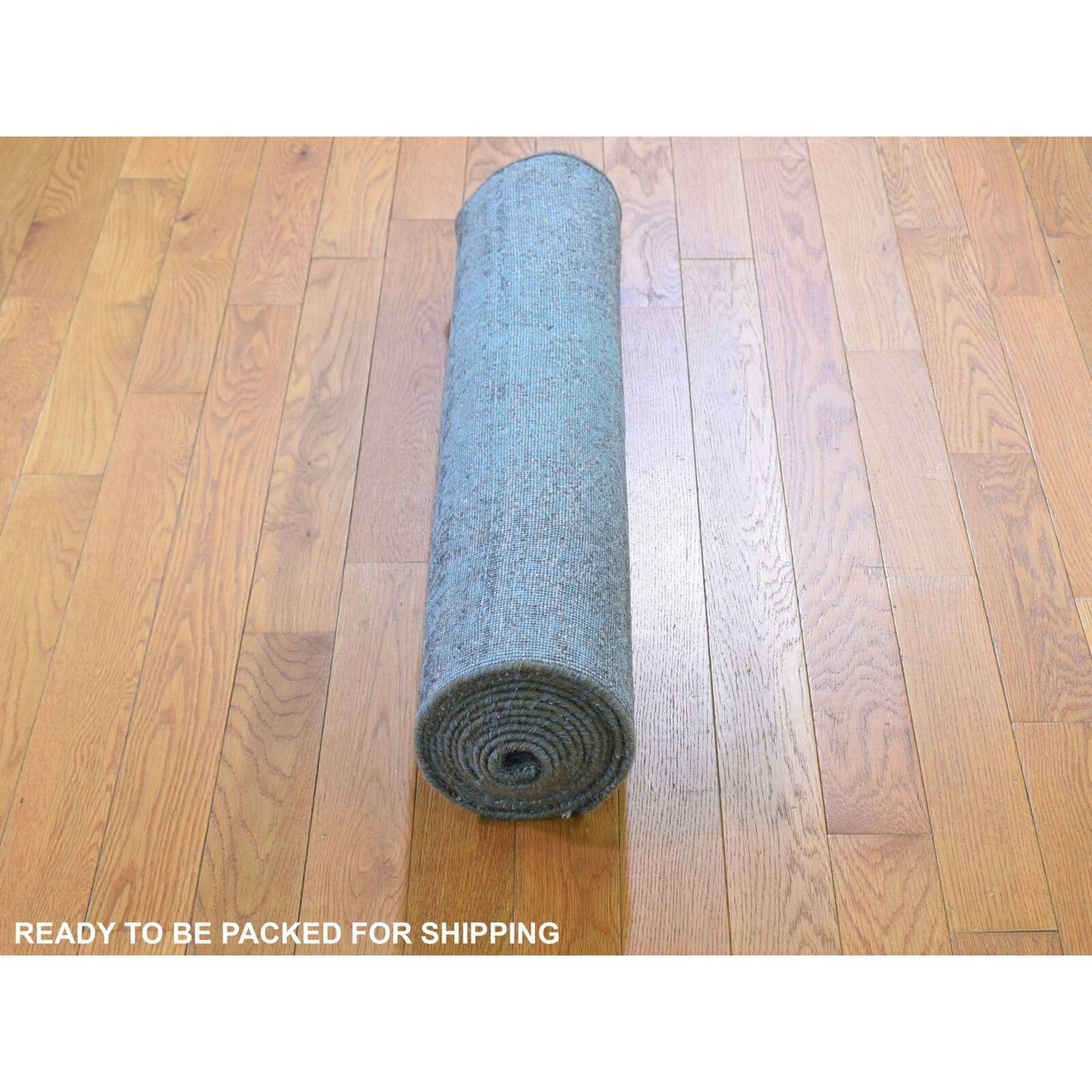2'8"X11'9" Broken Design Runner Wool And Silk Hand Knotted Oriental Rug