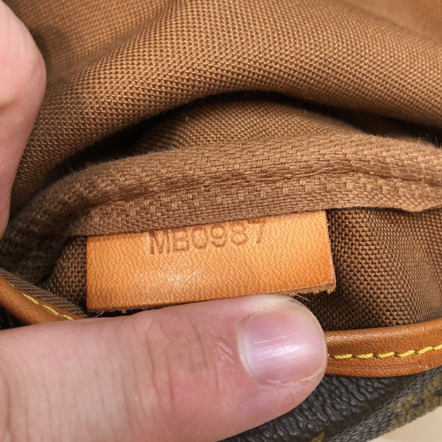 Louis Vuitton Saumur Handbag Monogram Canvas 30