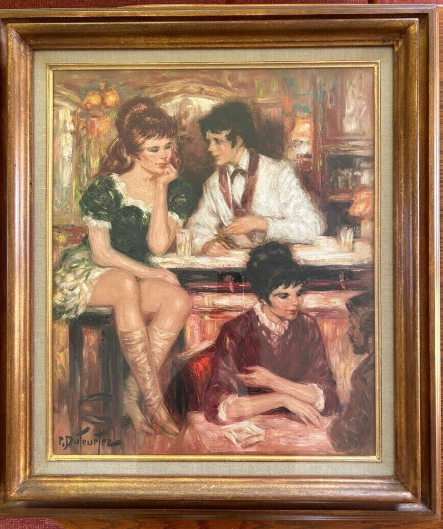 Pierre Eugene Duteurtre (Franch) Signed Original Painting Oil On Canvas Framed
