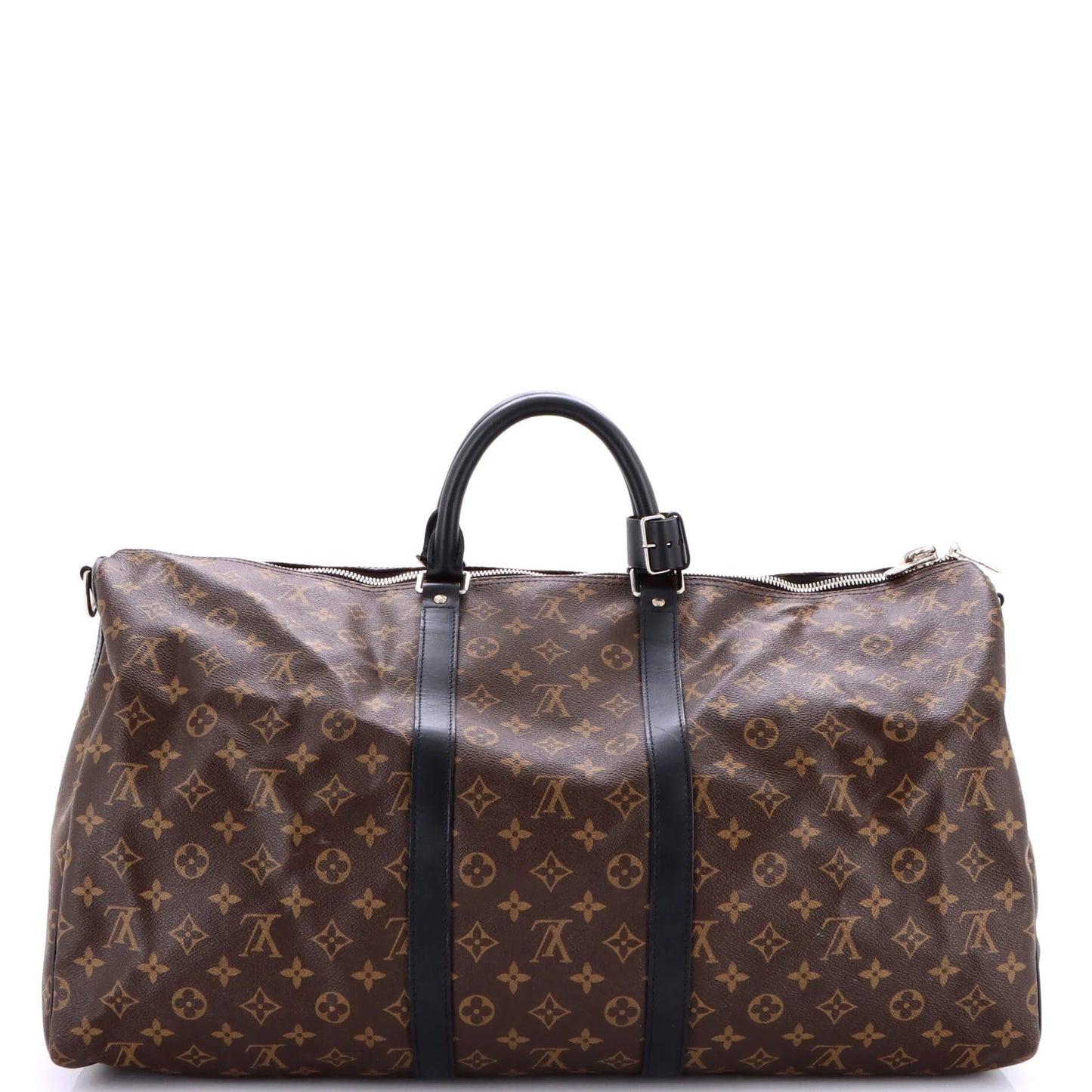 Louis Vuitton Keepall Bandouliere Bag Macassar Monogram Canvas 55