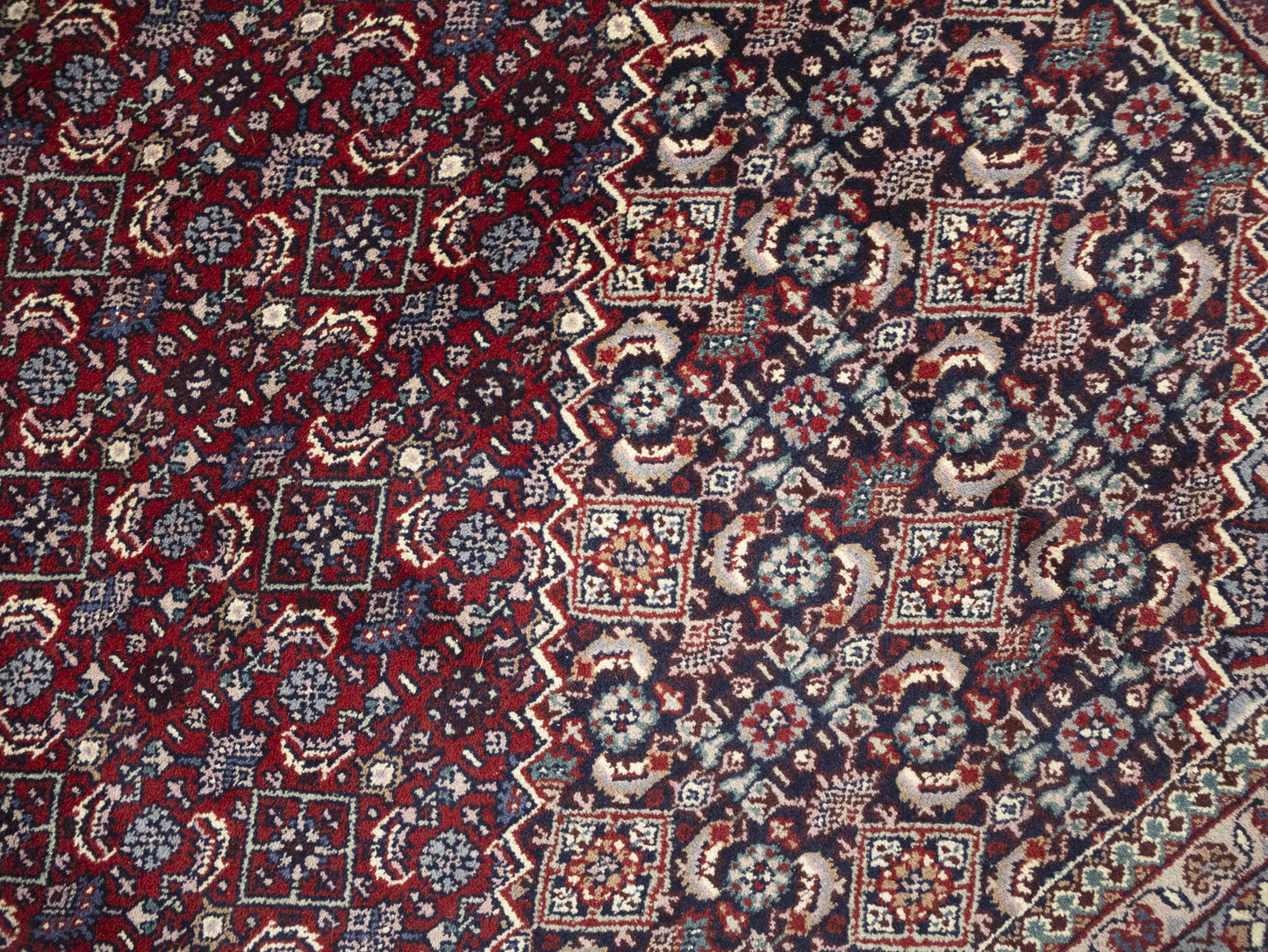 Floral Tribal Indo-Bidjar Oriental Wool Rug