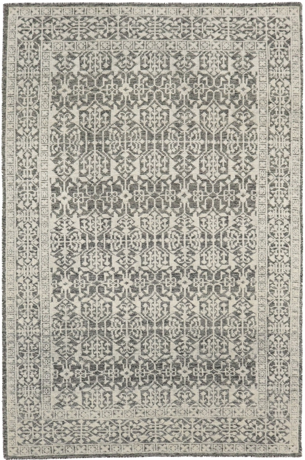 Handmade Wool Modern Oriental Rug 6X9 Ft
