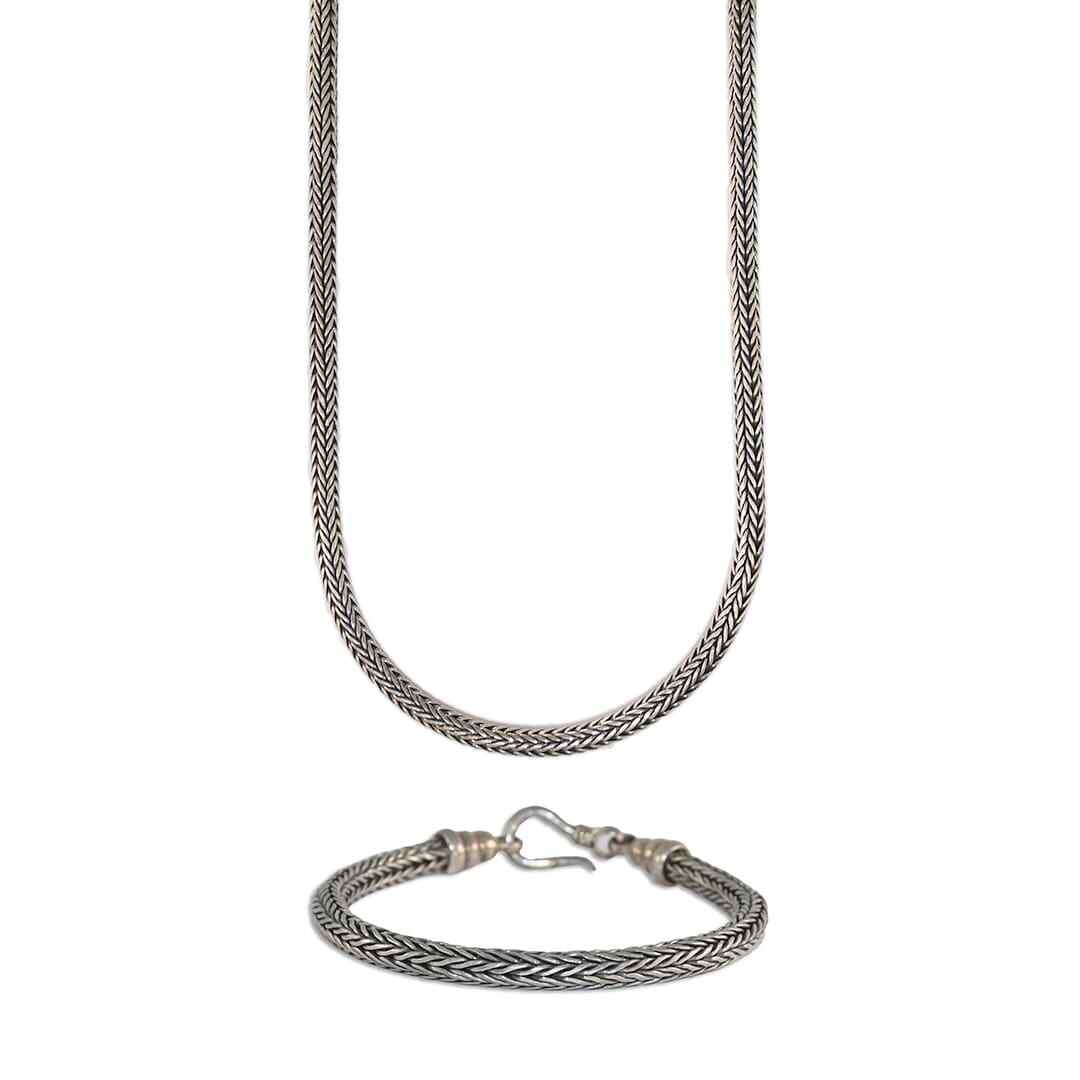 Sterling Silver Designer Style Fancy Woven
