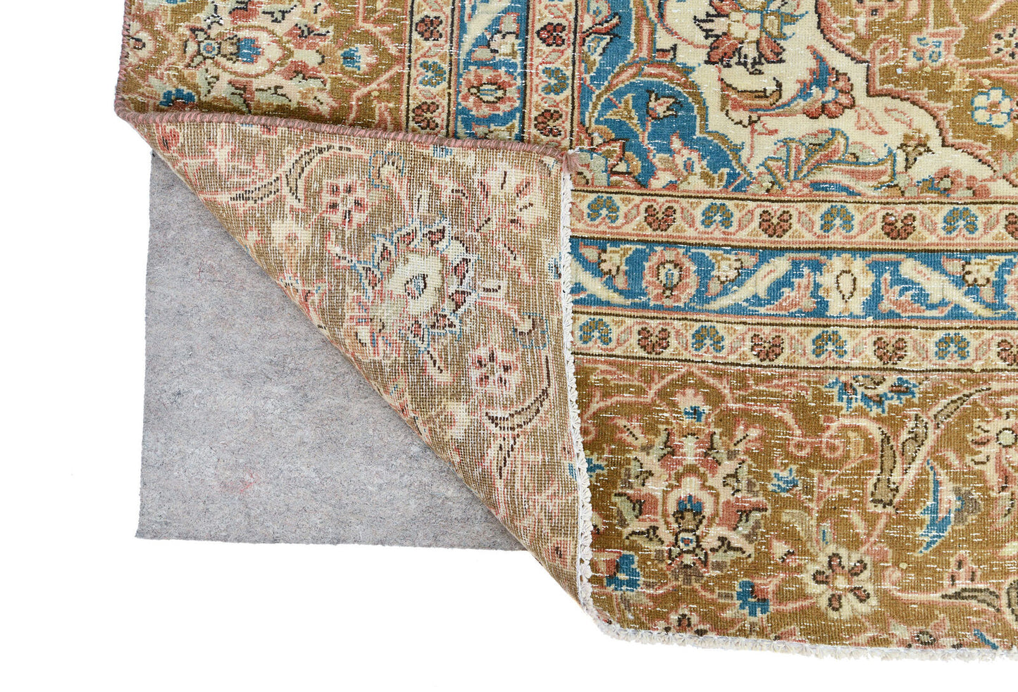 Semi-Antique Stone-Washed Oriental Rug Distressed