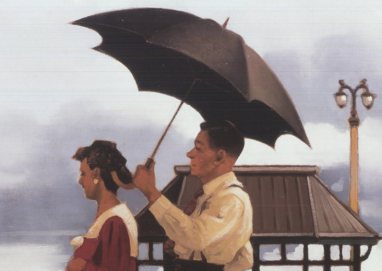 Jack Vettriano The Shape Of Things To Come " Offset Lithograph Cont