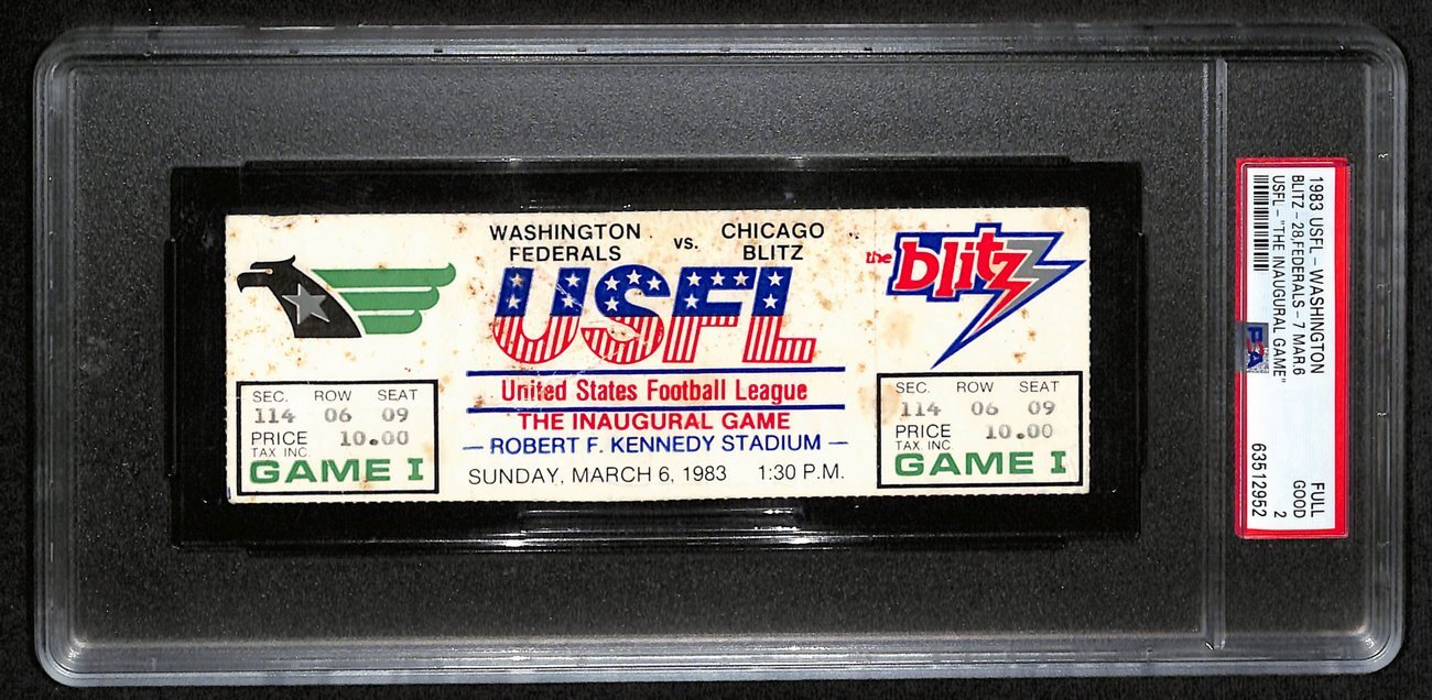 1983 Usfl Inaugural Game Washington V Chicago