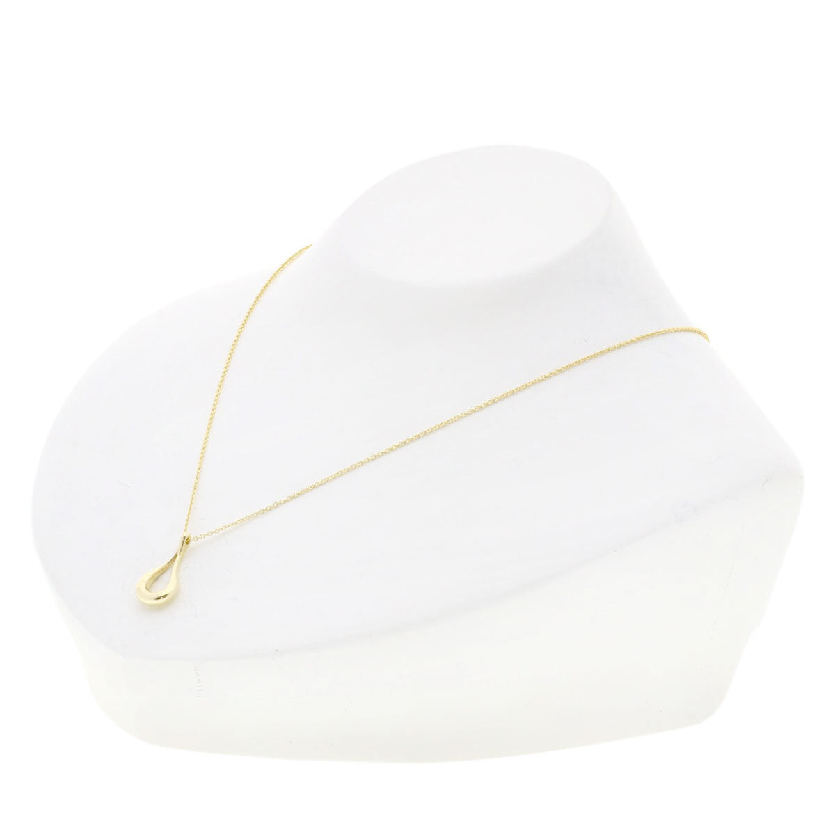 TIFFANY&Co. Necklace Teardrop Open K18 Yellow