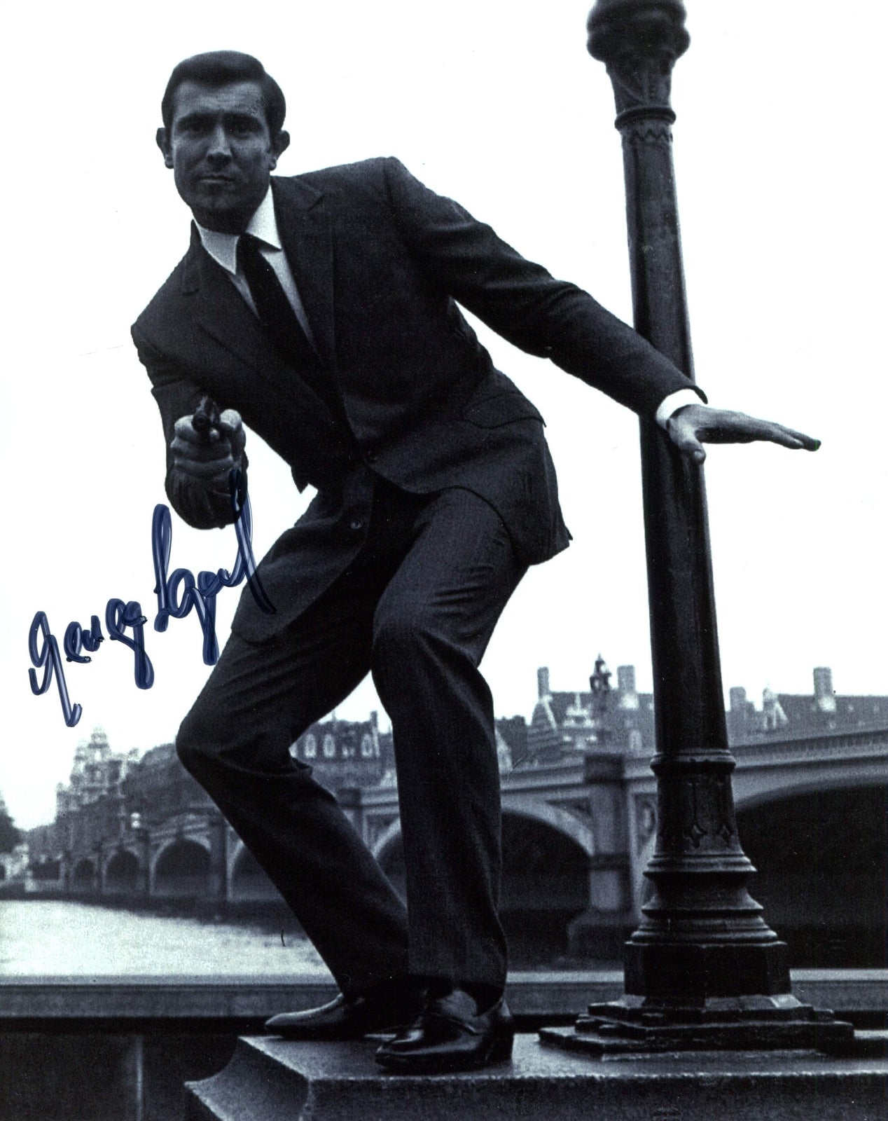 George Lazenby Autographed 8X10 Photo