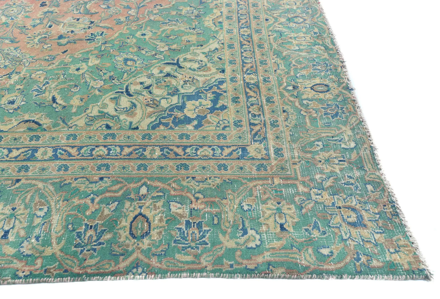 Handmade Semi-Antique Distressed Vintage Oriental