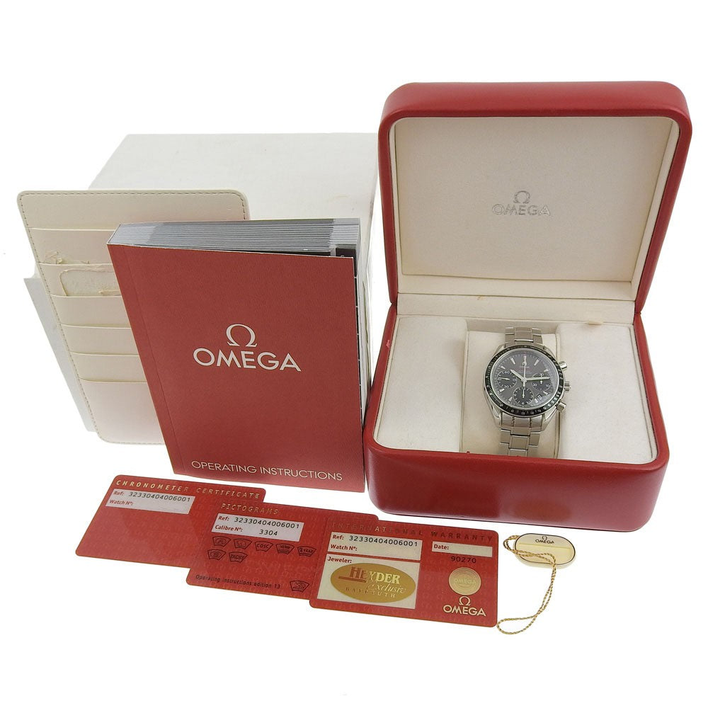 Omega Speedmaster Chronograph Date 323.30.40.40.06.001 Ss Overhauled