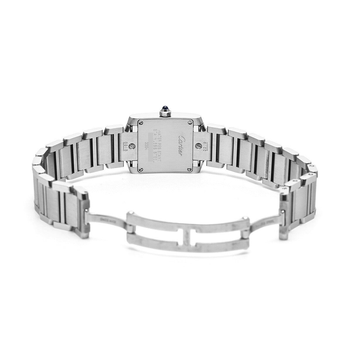 Cartier Tank Franaise Sm W51008Q3 Silver Ladies Used Watch #444528