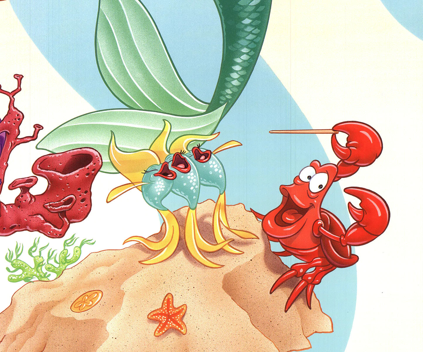 Walt Disney The Little Mermaid " Offset Lithograph Contemporary