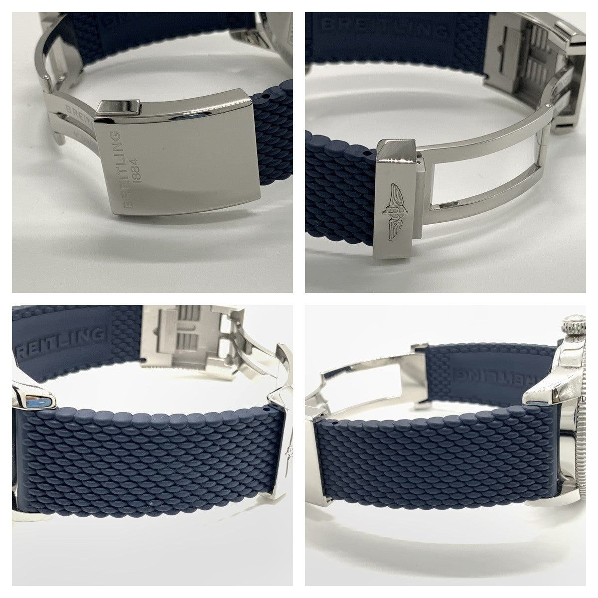 Breitling Ab2020 Navy Case Size 50Mm Band Size 16Cm Men'S Used Watch #2414