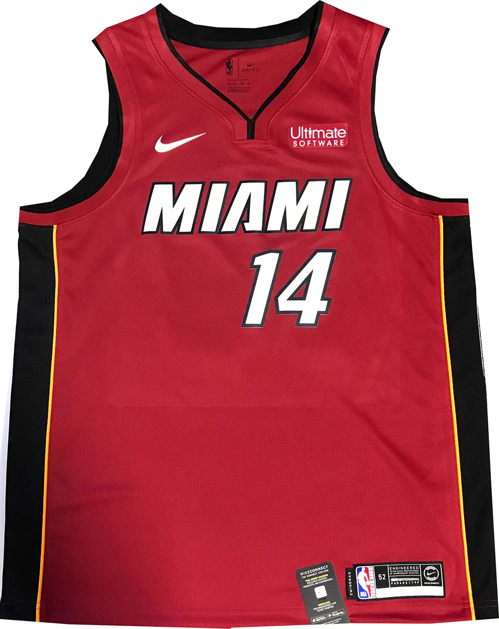 Tyler Herro Autographed Miami Heat Red Swingman Jersey (Jsa)