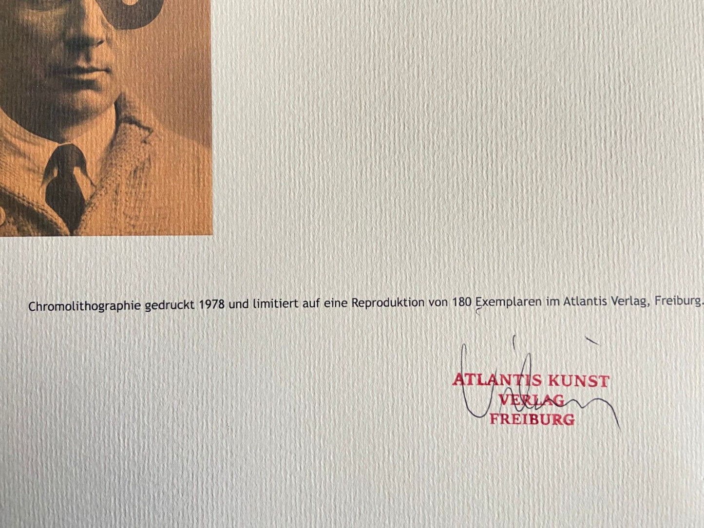 Jean Hans Arp Lithograph Coa Signed Op/Numbered In Pencil Crayon