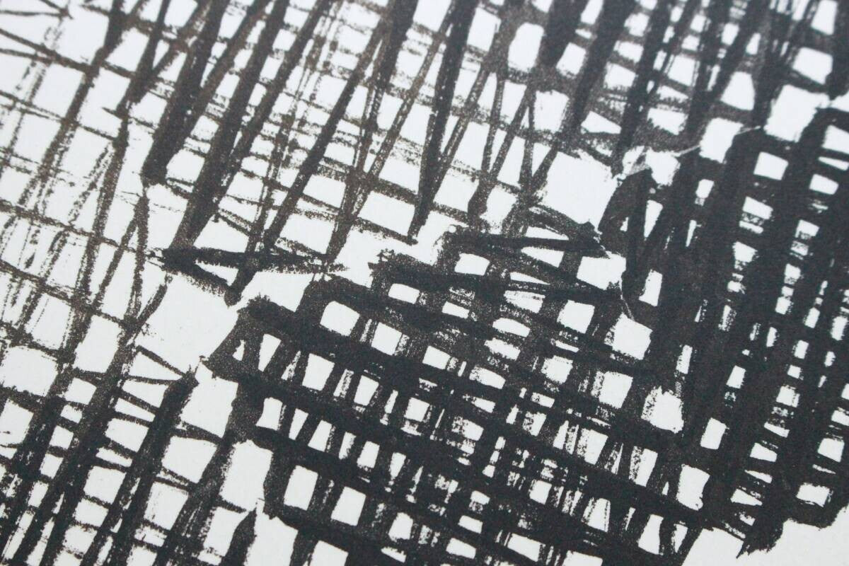 Hisashi Momose Strips Signed Original Lithograph
