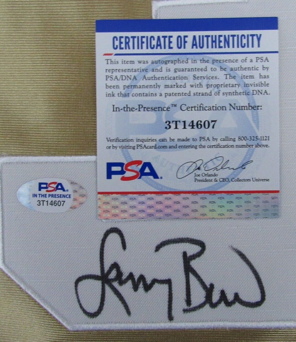 Larry Bird Autographed Gold Mitchell & Ness