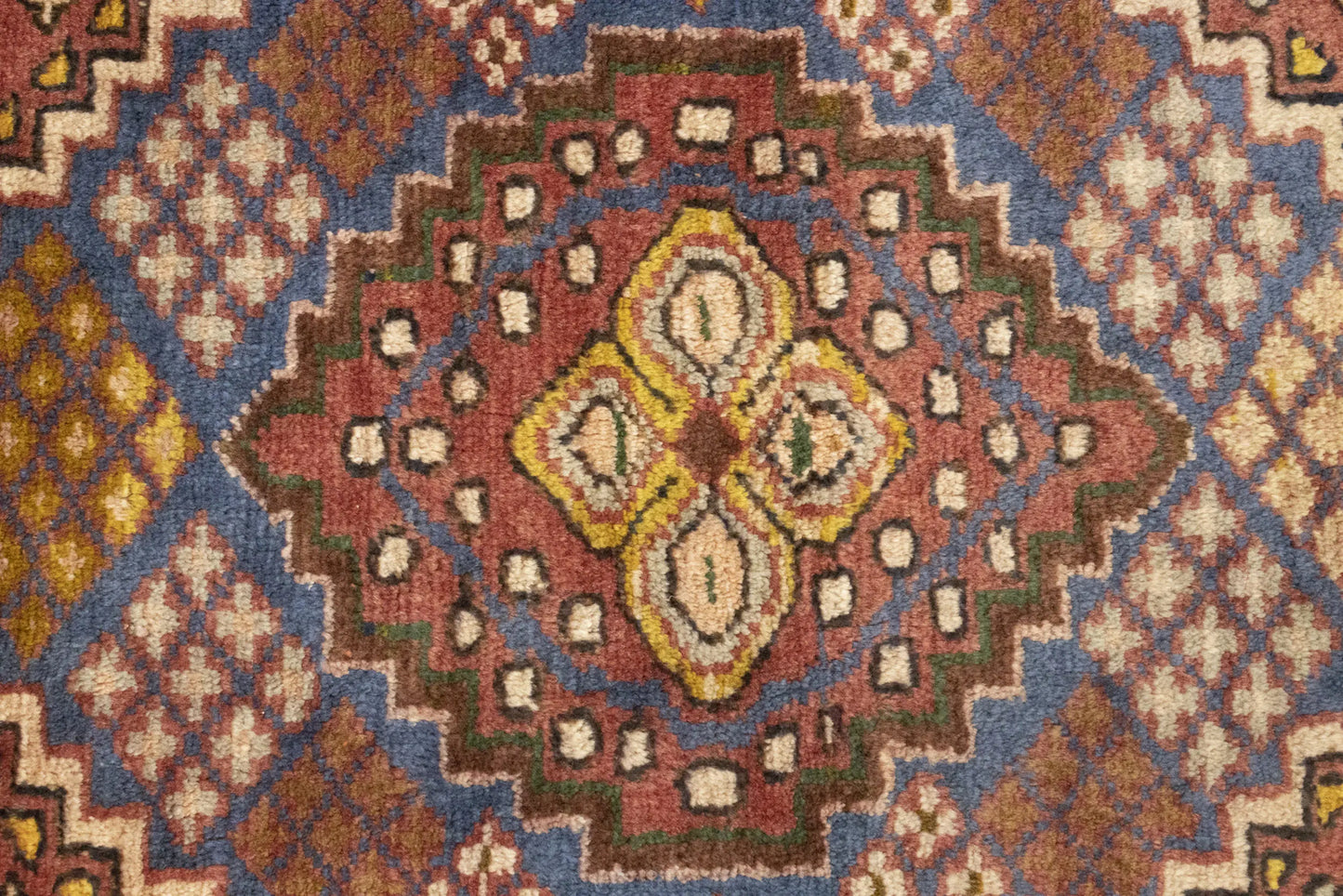 Handmade Vintage Tribal Floral Oriental Rug