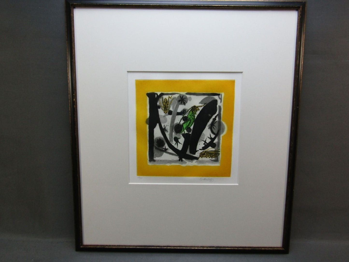 Graham Sutherland The Grasshopper Etching Aquatint 28/45 Signed 1970S British