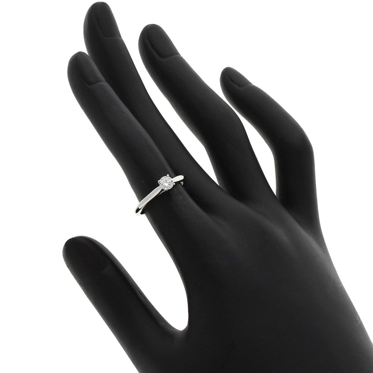 Cartier Ring Solitaire 1P Diamond Platinum Pt950