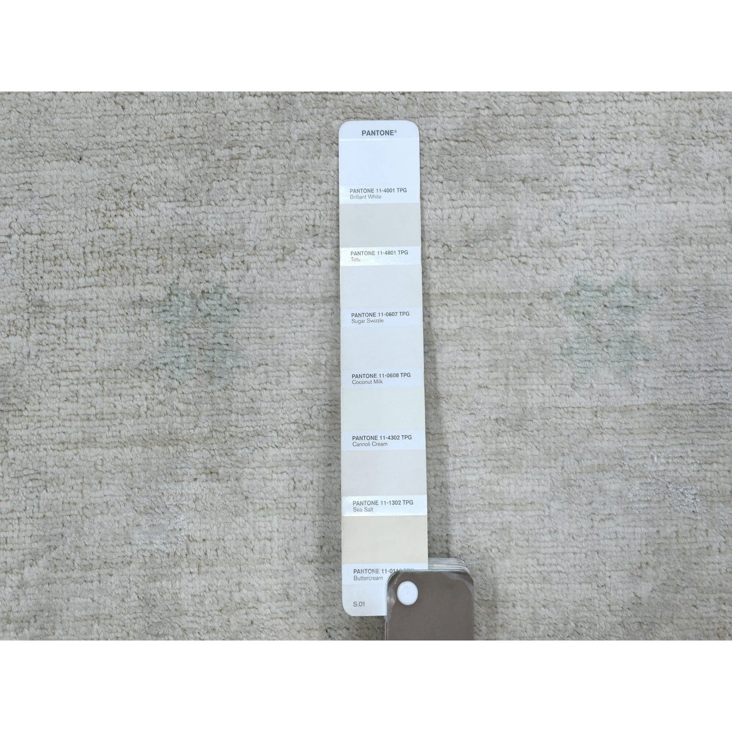2'7"X5'10" Ivory Stone Wash Hand Knotted Peshawar Afghan Wool Runner Rug