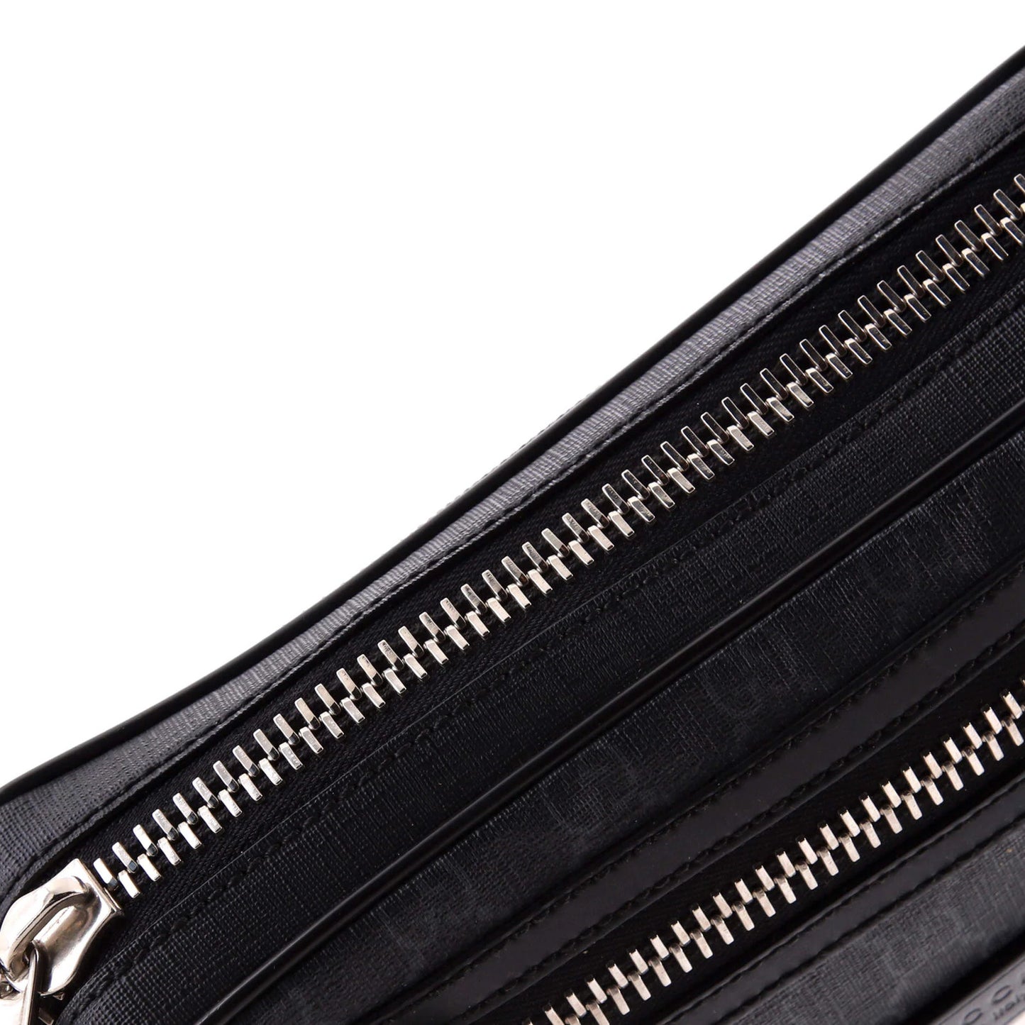 Gucci Soft Zip Belt Bag Gg Coated Canvas Small