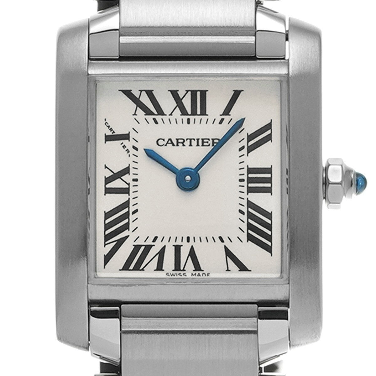 Cartier Tank Franaise Sm W51008Q3 Silver Ladies Used Watch #323325
