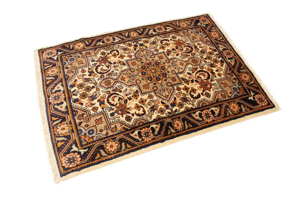 Vintage Handmade Floral Oriental Rug Carpet
