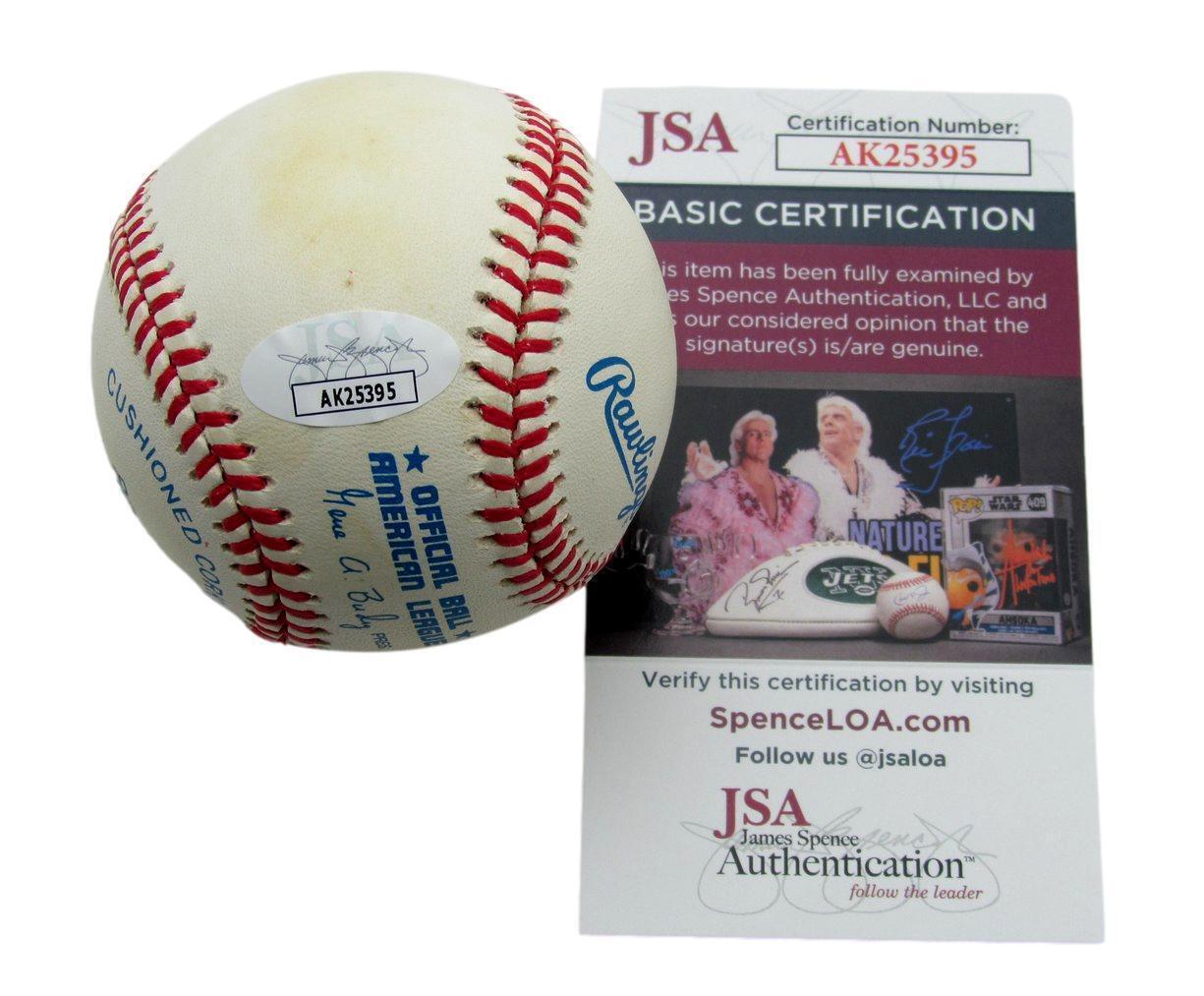 Sam Hairston Autographed Oal Baseball Negro League White Sox Jsa 180565