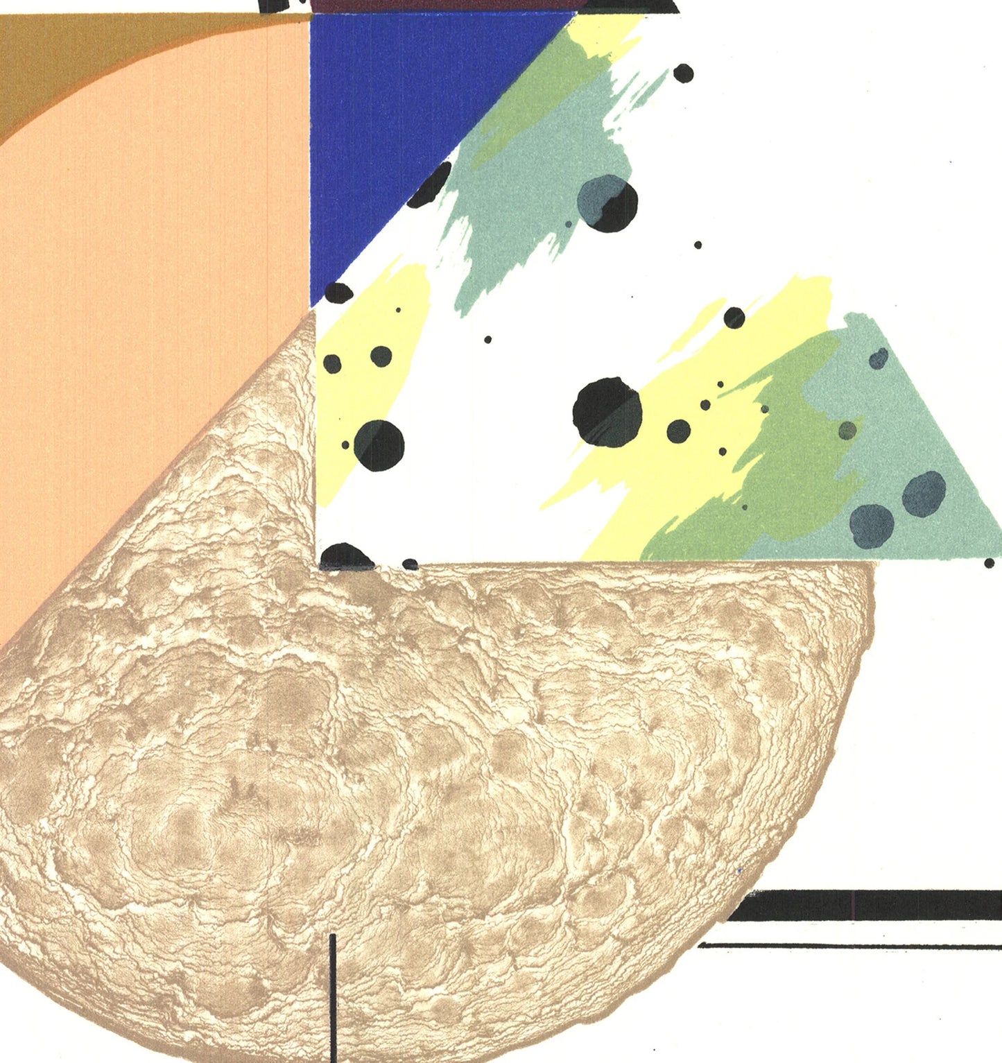 Krista Rosenkilde Lunar Sprinkle Signed " Lithograph Abstract