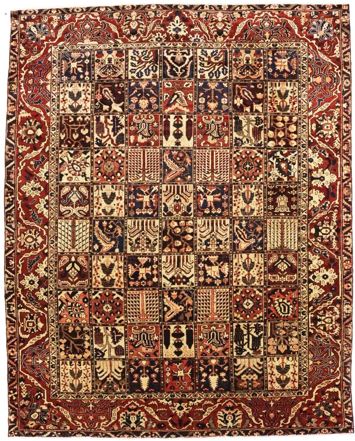 10X12'5 Ft Handmade Vintage Oriental Rug