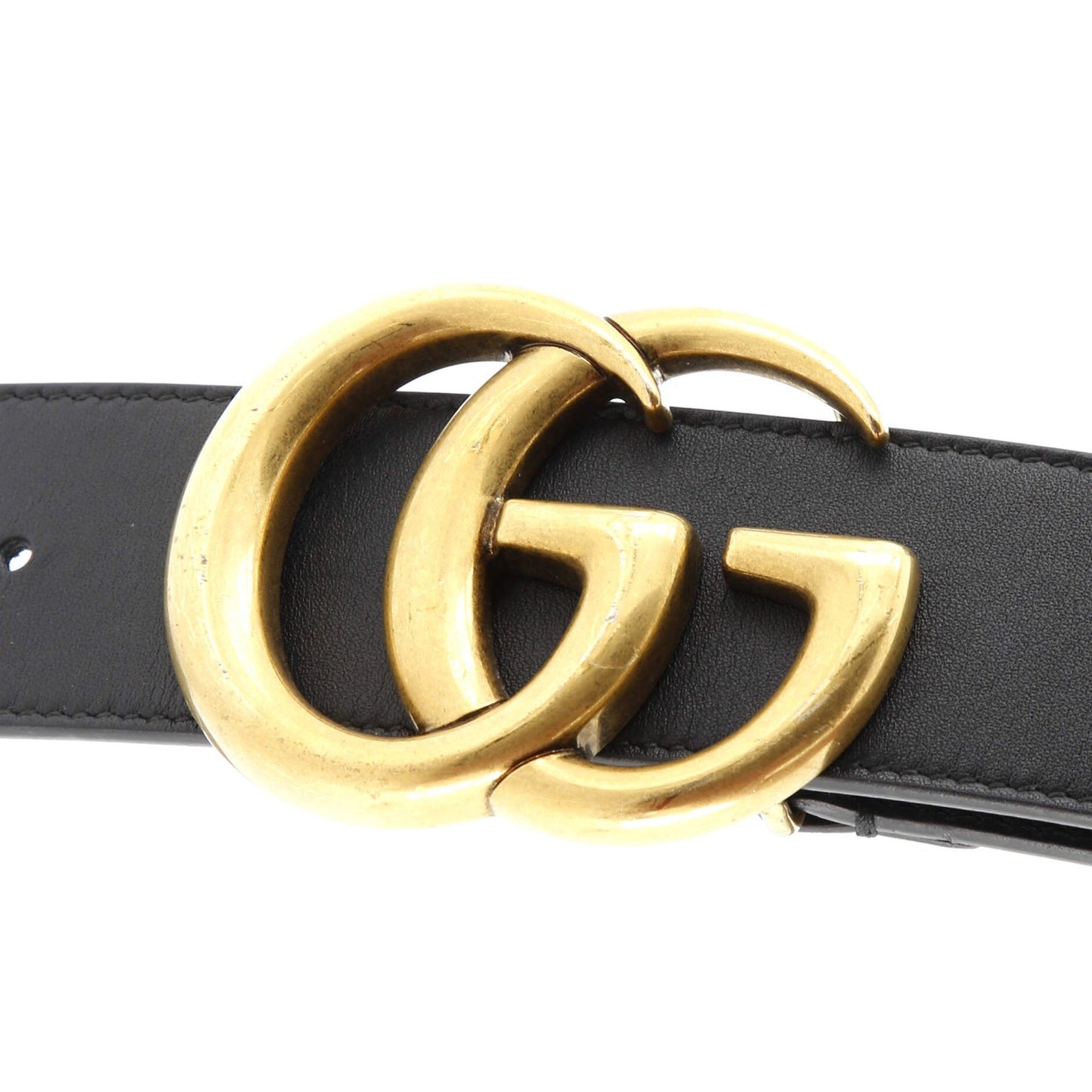 Gucci Gg Marmont Belt Leather Wide