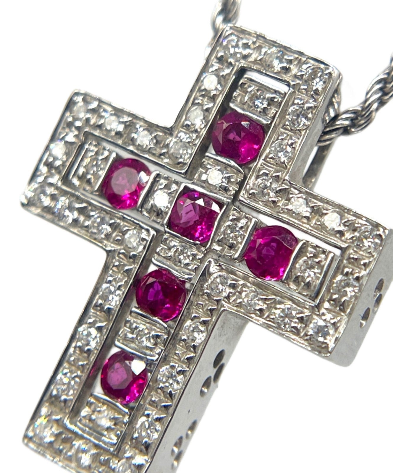 Damiani Belle Epoque Cross Necklace