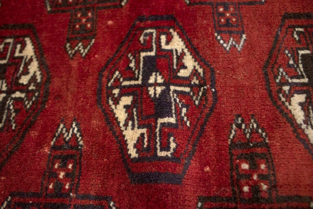 Handmade Semi-Antique Oriental Rug 4X5 Ft Small