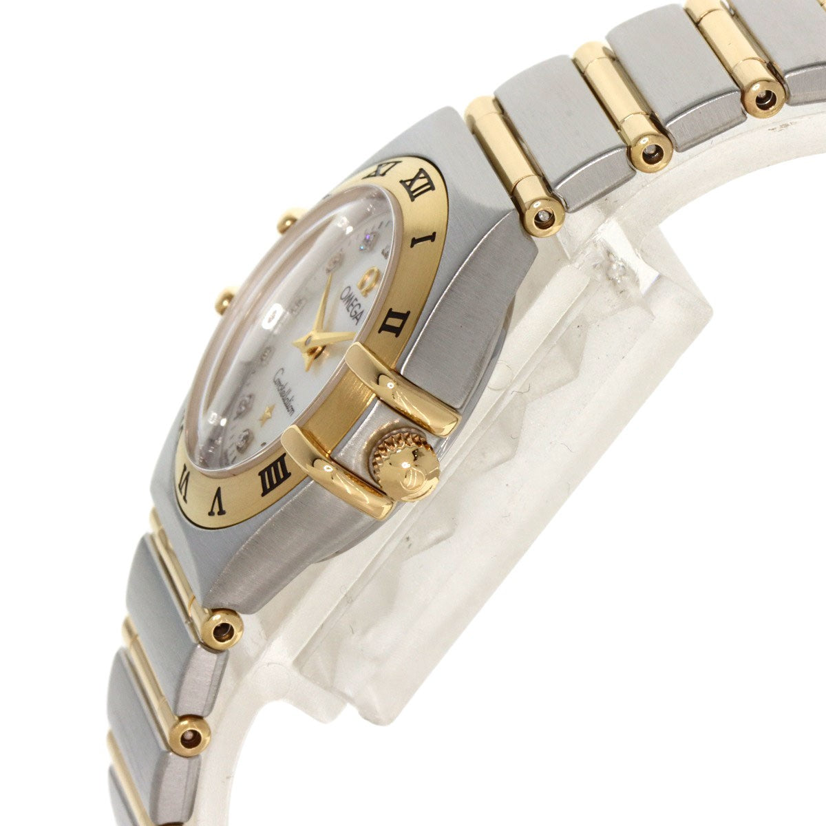 Omega Constellation Diamond Watches 1262.75.00 Stainless Steel/Ssxk18Yg Ladies