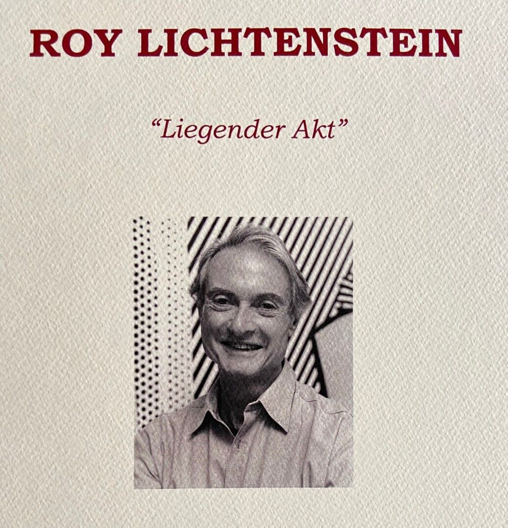 Roy Lichtenstein Lithograph Coa Hand Numbered