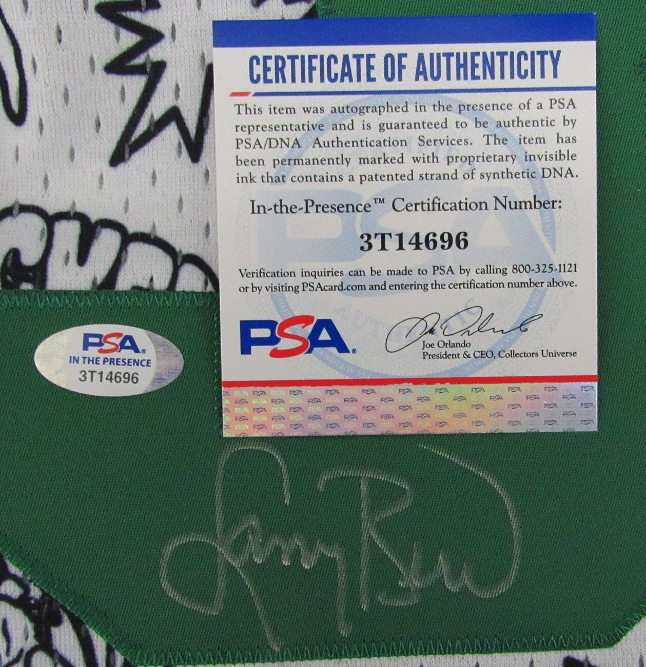 Larry Bird Autographed White Doodle Mitchell &