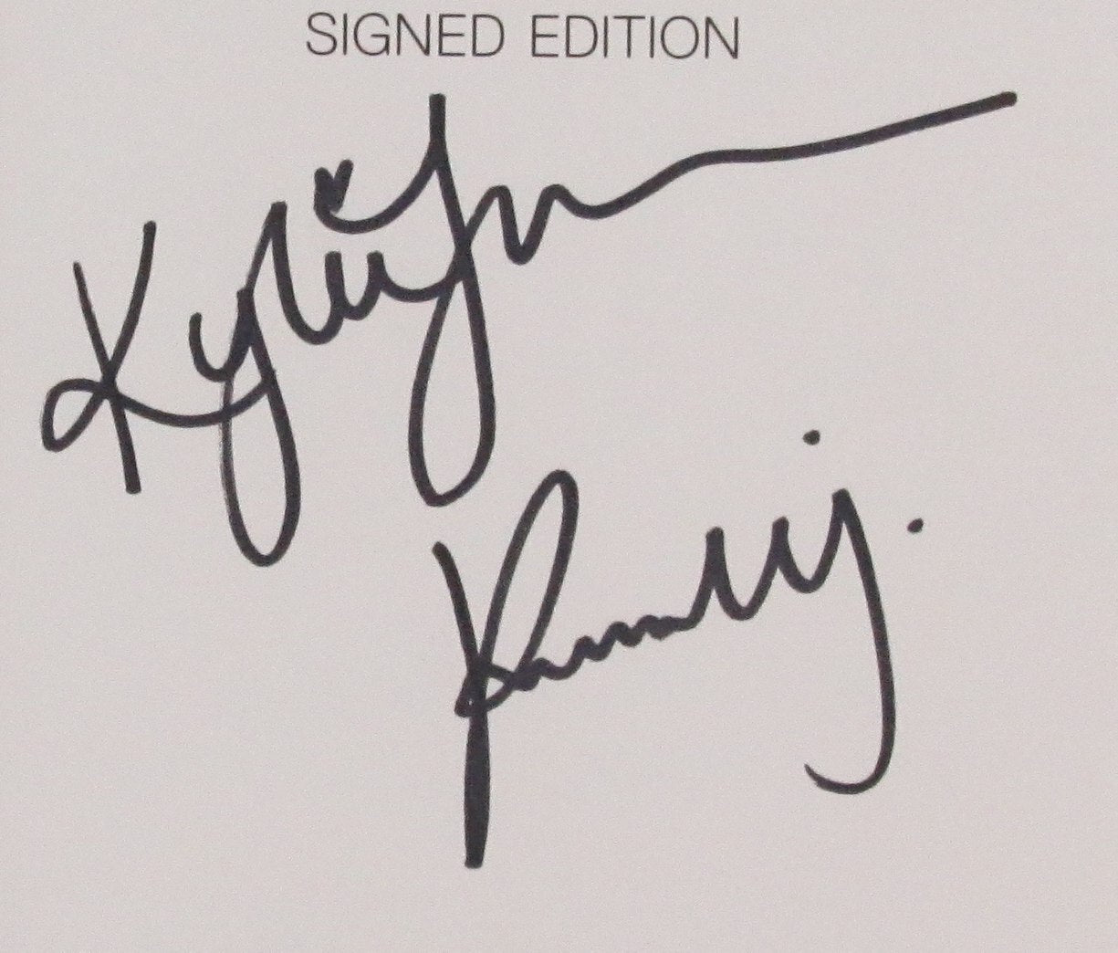 Kendall & Kylie Jenner Autographed Cut Card W/