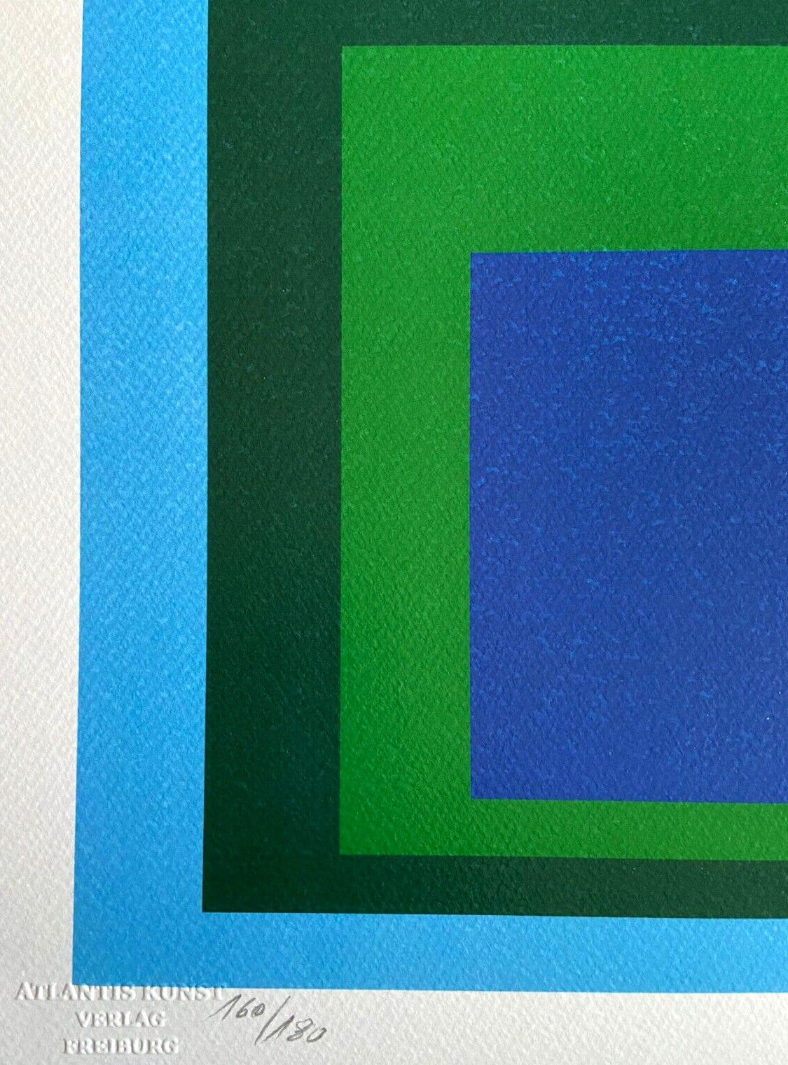 Josef Albers Lithograph Coa Numbered A Hand Signed O.P Cachet