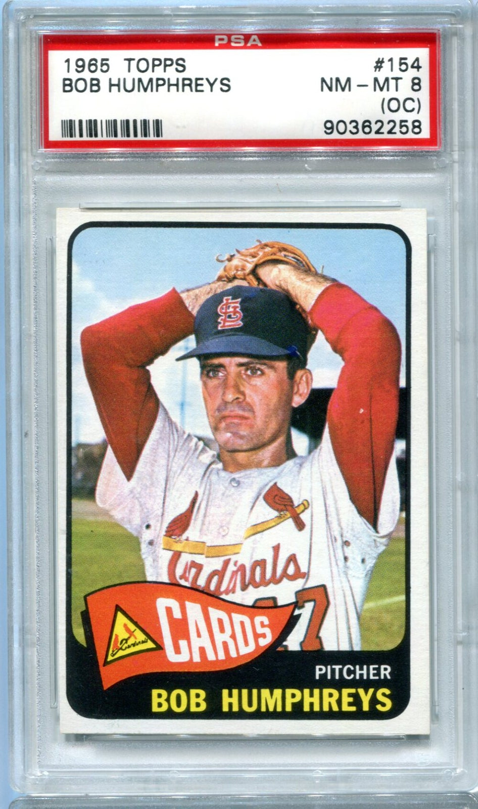 Bob Humphrey`S 1965 Topps #83 Psa Nm-Mt 8 (Oc) Card