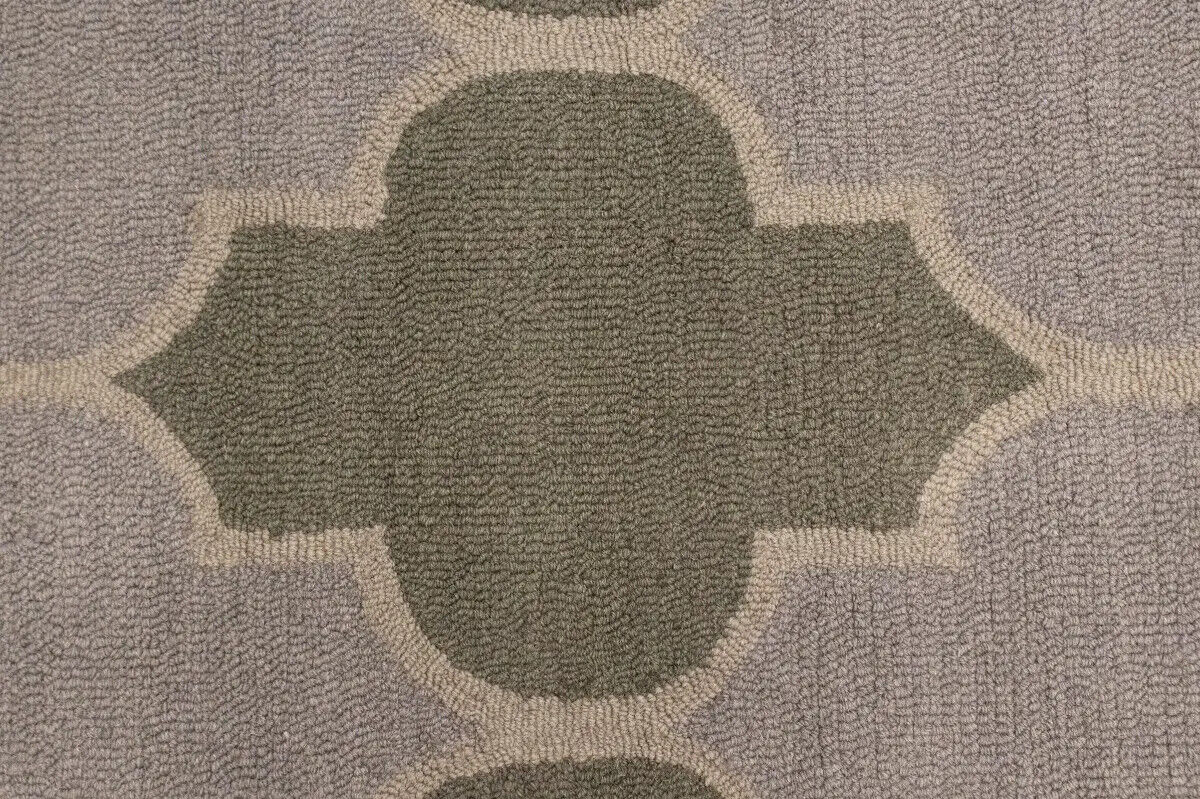Multicolored Trellis Design Foyer 5X8 Hand-Tufted