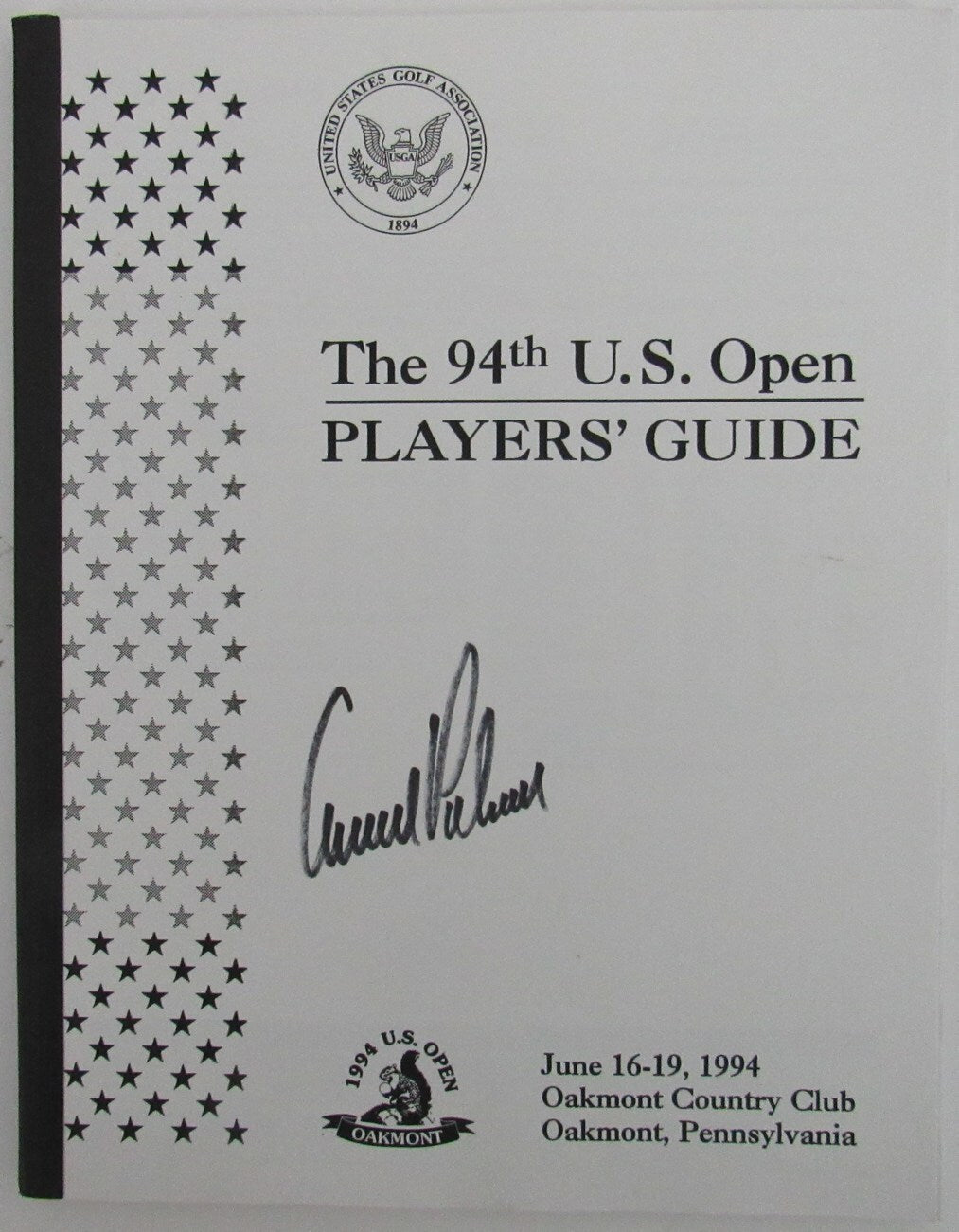 Arnold Palmer Pga Champ Signed 1994 U.S. Open