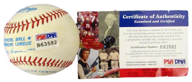 Billy Martin Signed/Autographed Oal Baseball New