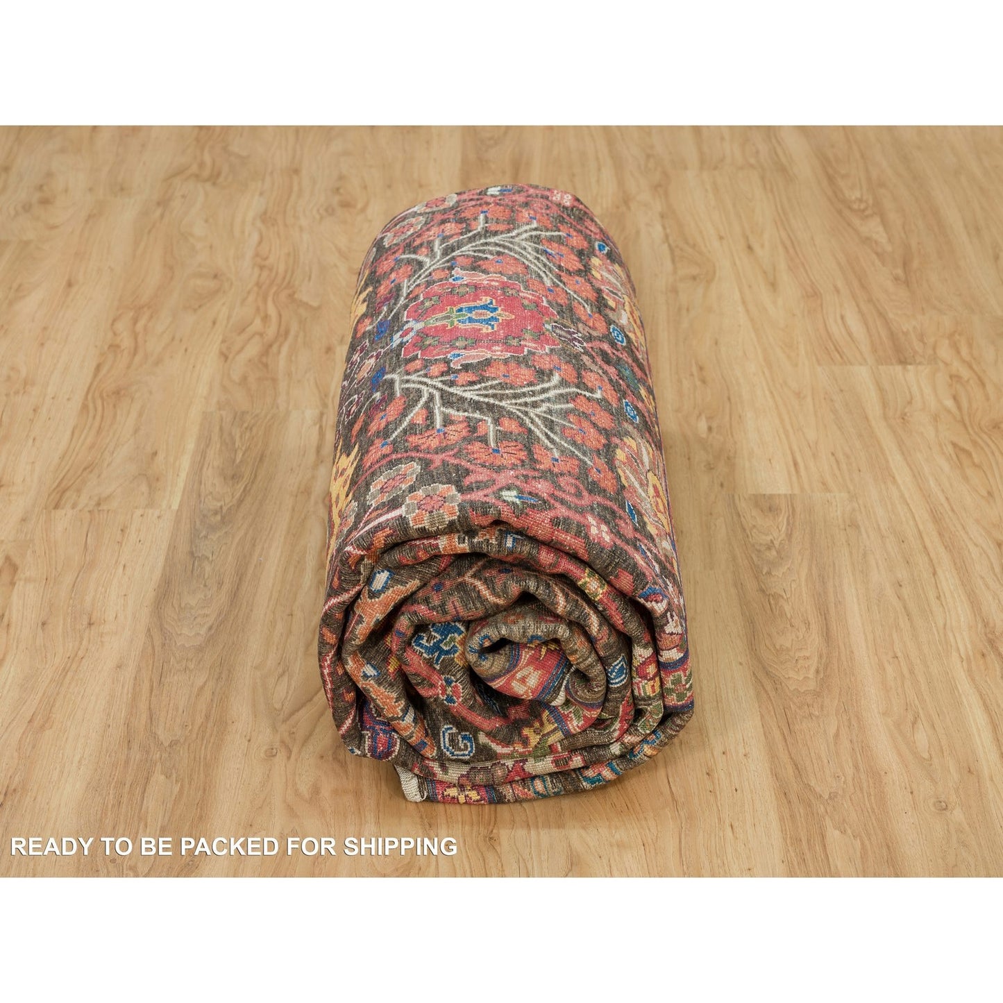 9'1"X12' Black Wool And Silk Hand Knotted Tebraz Vase Fine Oriental Rug