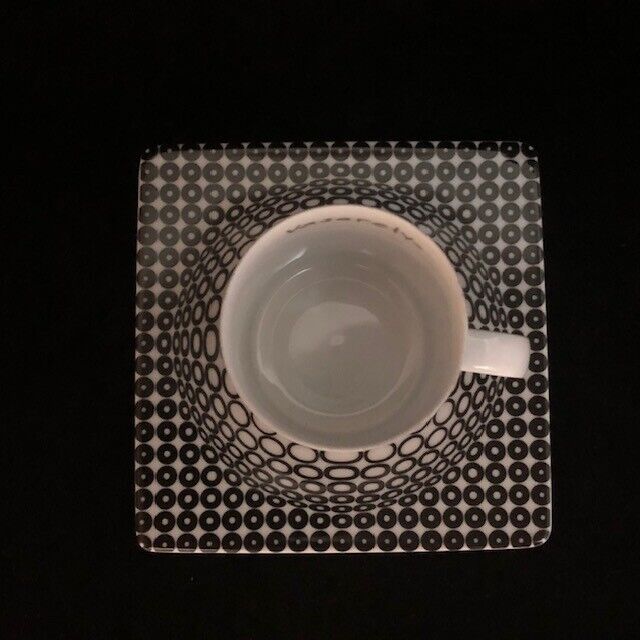 Unused Victor Vasarely Art Plate Cup & Saucer
