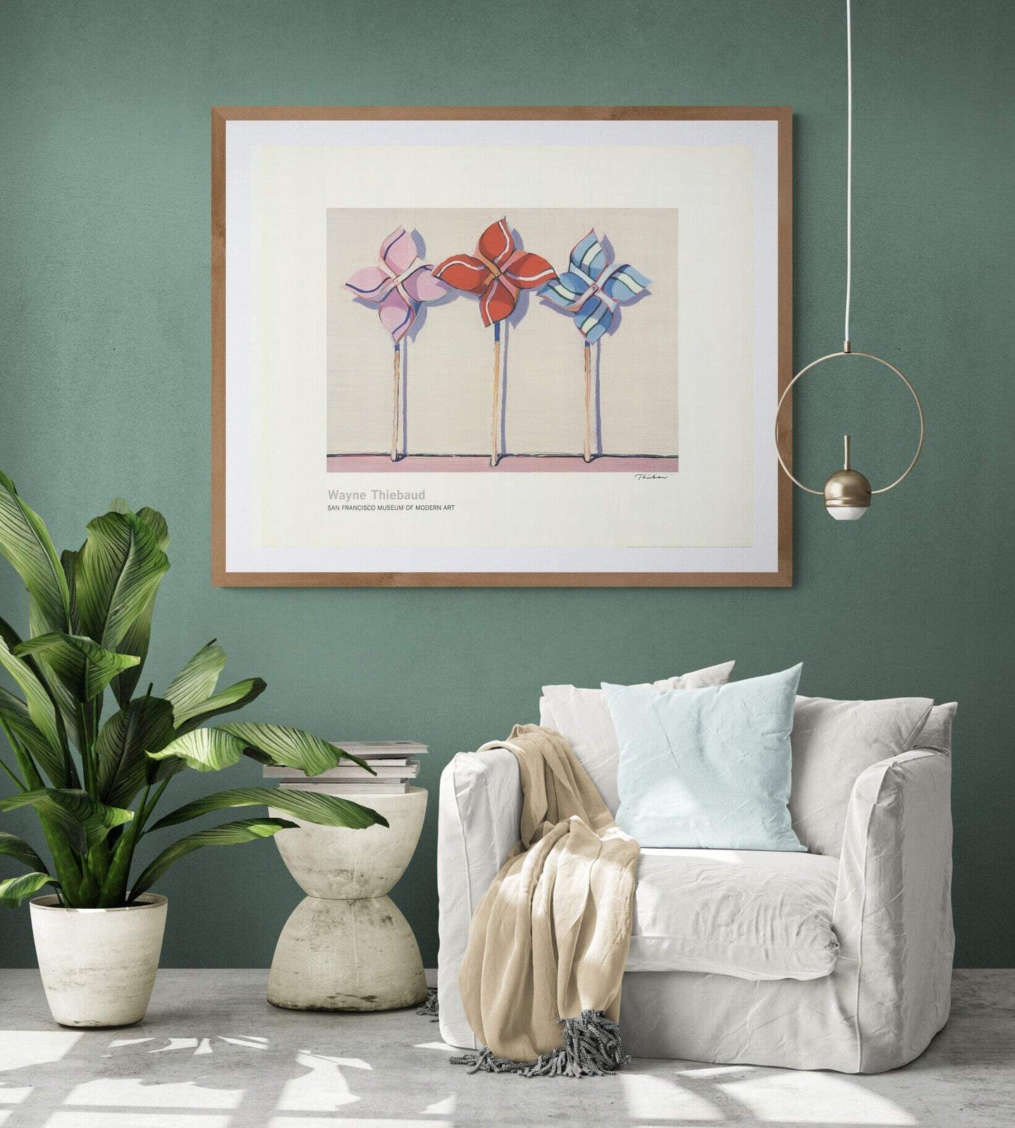 Wayne Thiebaud Three Wind Toys (Lg) Signed "