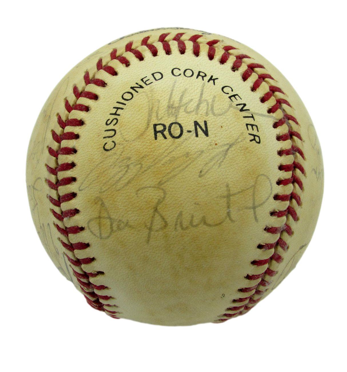 1983 Phillies Nl Champs Team Sign By 23 Onl Baseball Schmidt Carlton Hof 158924