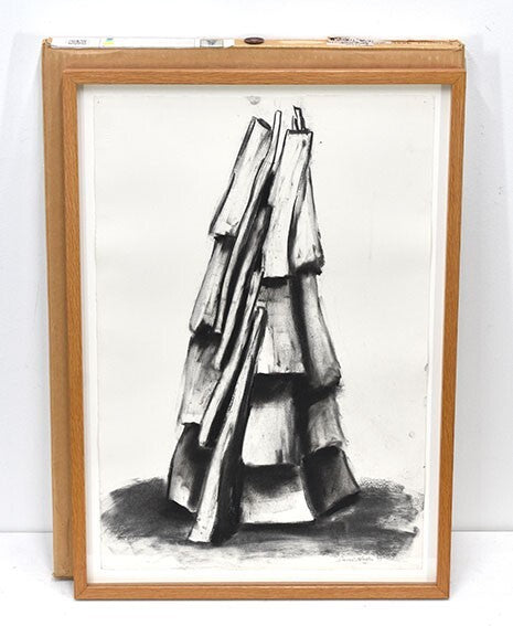 David Nash (British 1945) Charcoal On Paper