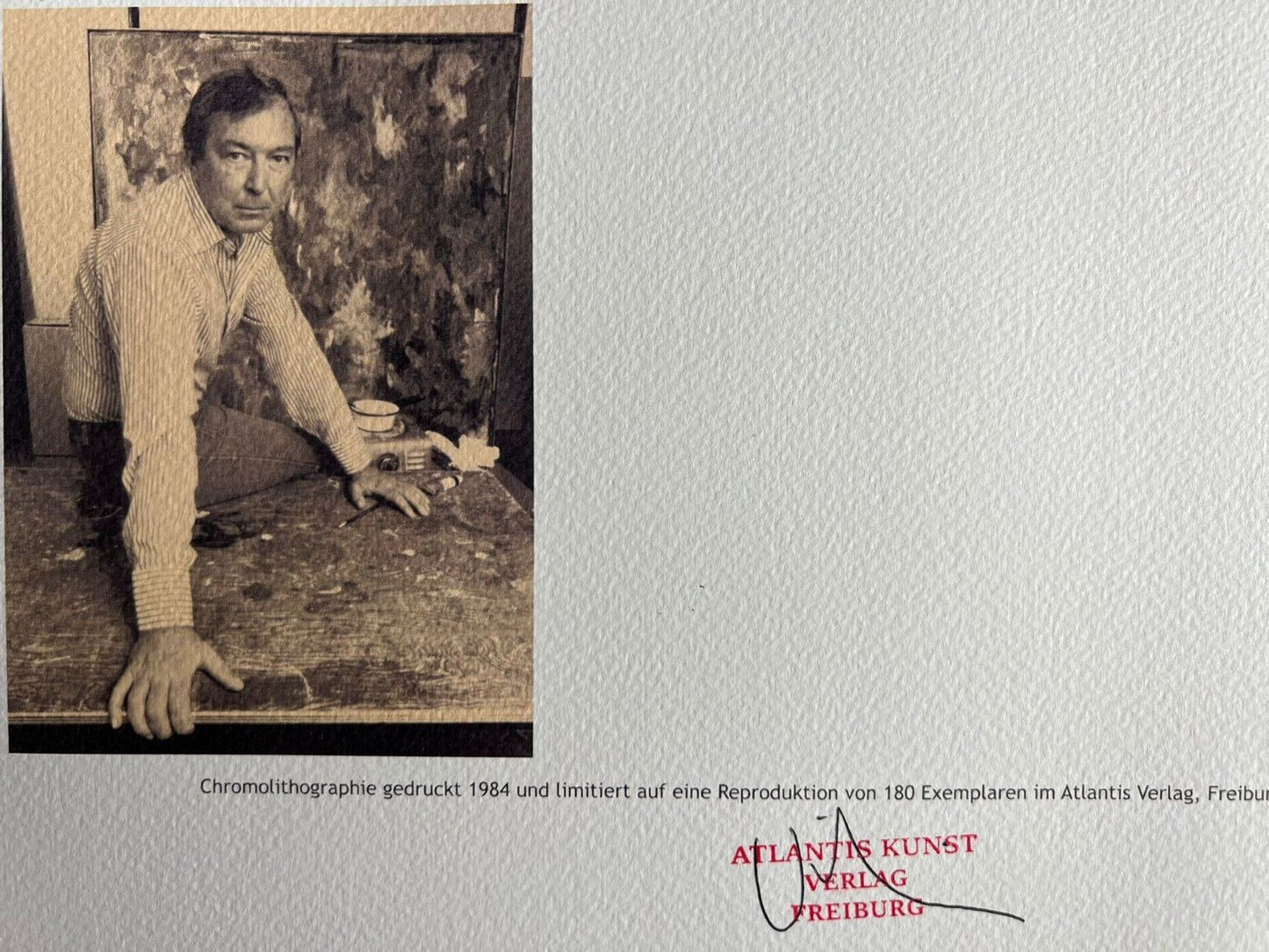 Jasper Johns Lithograph Coa Signed In Pen Numbered In Pencil Limited 180Ex