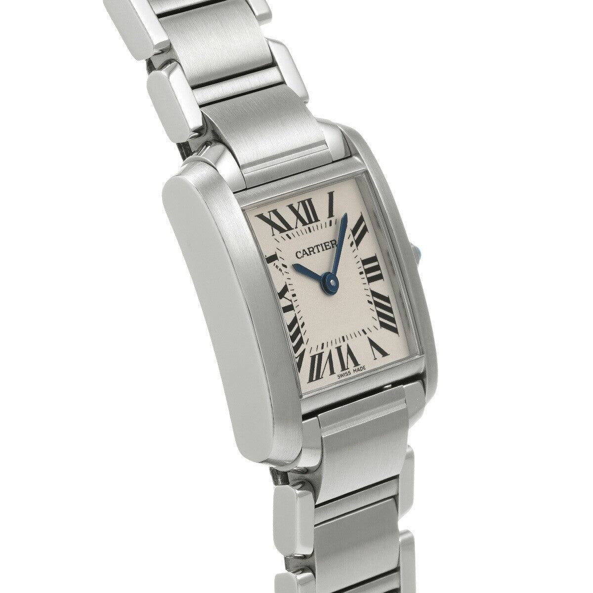 Cartier Tank Francaise Sm W51008Q3 Silver Ladies Used Watch #71467